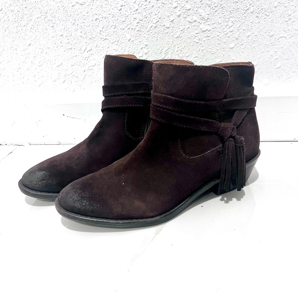 Sofft western fringe Tamala Tassel Ankle Boots 8